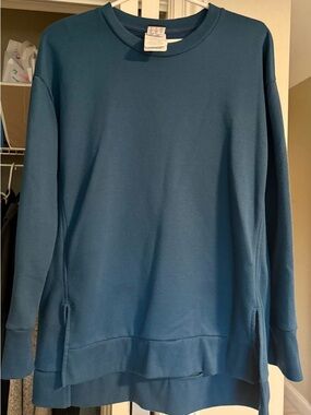 Women’s New Balance Teal Crewneck Pullover Sweater